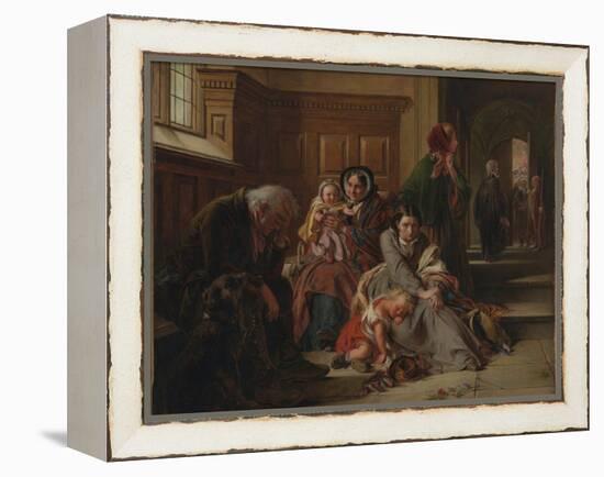 Waiting for the Verdict, 1859-Abraham Solomon-Framed Premier Image Canvas