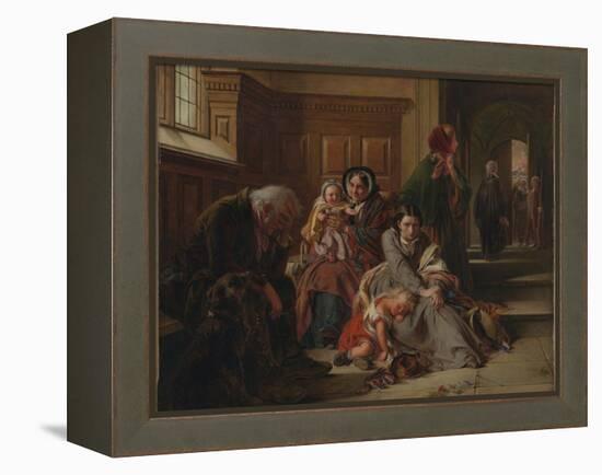 Waiting for the Verdict, 1859-Abraham Solomon-Framed Premier Image Canvas