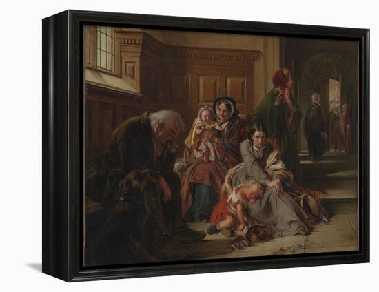 Waiting for the Verdict, 1859-Abraham Solomon-Framed Premier Image Canvas