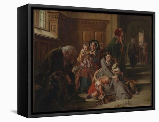 Waiting for the Verdict, 1859-Abraham Solomon-Framed Premier Image Canvas