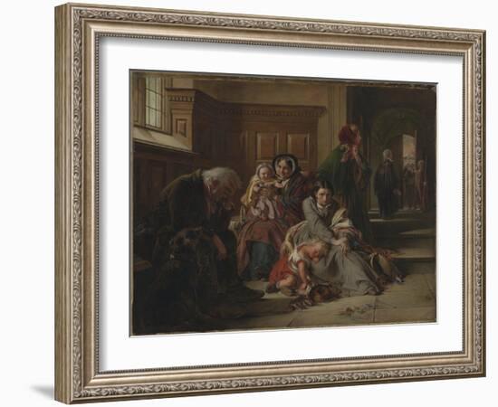 Waiting for the Verdict, 1859-Abraham Solomon-Framed Giclee Print