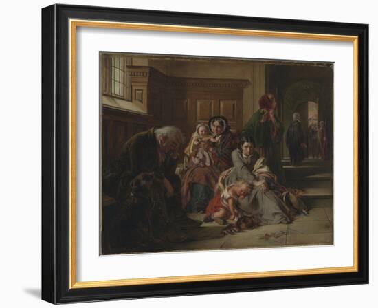 Waiting for the Verdict, 1859-Abraham Solomon-Framed Giclee Print