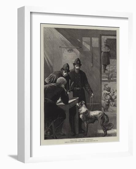 Waiting for the Verdict-Samuel Edmund Waller-Framed Giclee Print