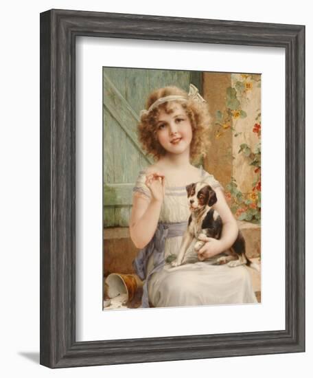 Waiting for the Vet-Emile Vernon-Framed Giclee Print