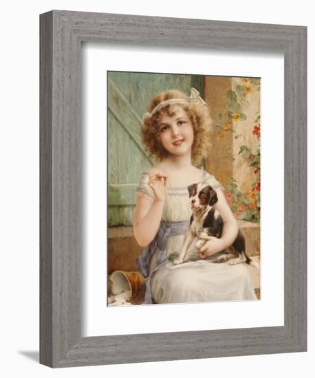 Waiting for the Vet-Emile Vernon-Framed Giclee Print