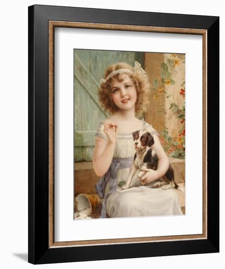 Waiting for the Vet-Emile Vernon-Framed Giclee Print