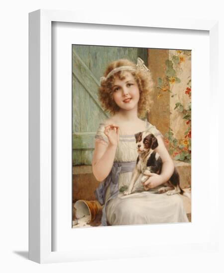 Waiting for the Vet-Emile Vernon-Framed Giclee Print