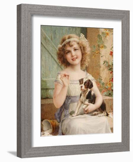 Waiting for the Vet-Emile Vernon-Framed Giclee Print