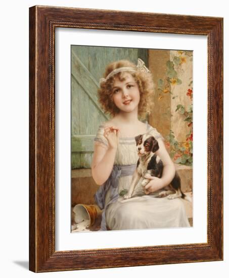 Waiting for the Vet-Emile Vernon-Framed Giclee Print