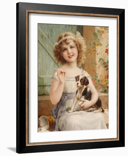 Waiting for the Vet-Emile Vernon-Framed Giclee Print