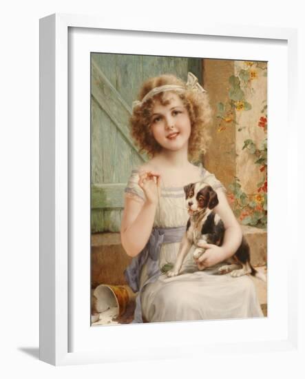 Waiting for the Vet-Emile Vernon-Framed Giclee Print