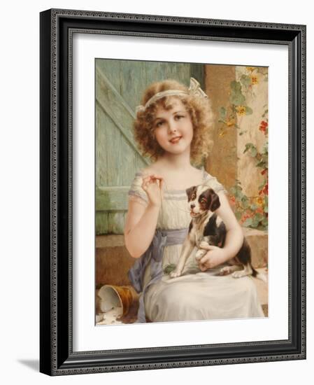 Waiting for the Vet-Emile Vernon-Framed Giclee Print