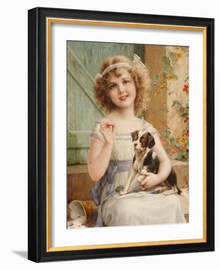 Waiting for the Vet-Emile Vernon-Framed Giclee Print