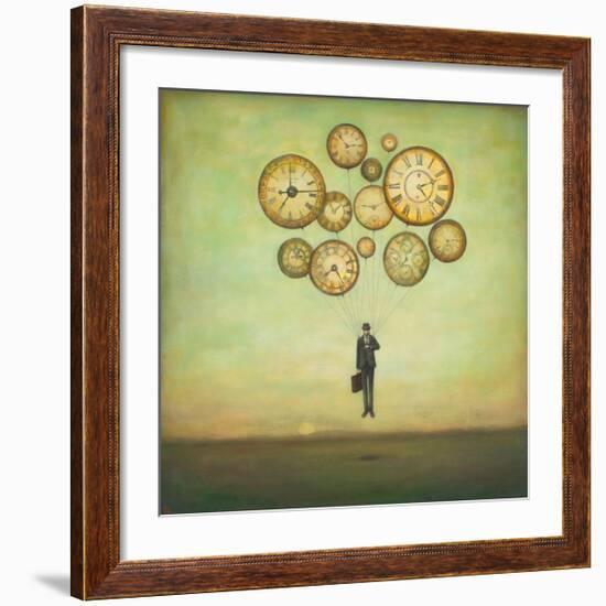 Waiting for Time to Fly-Duy Huynh-Framed Premium Giclee Print