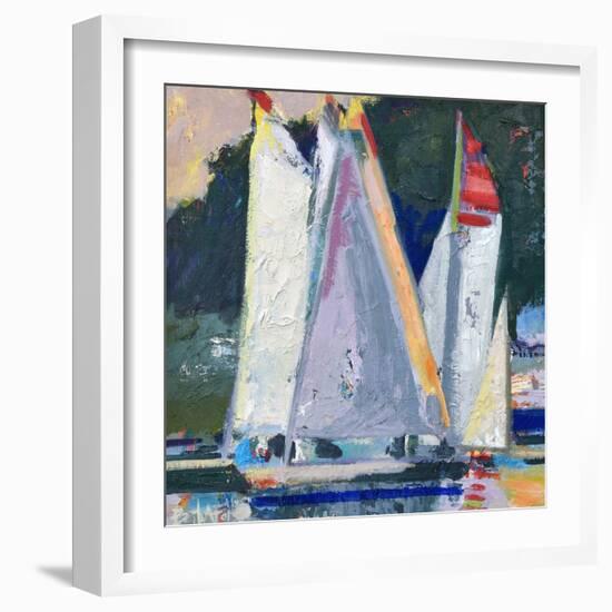 Waiting For Wind-Beth A. Forst-Framed Art Print