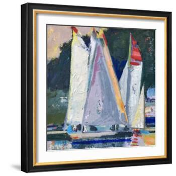 Waiting For Wind-Beth A. Forst-Framed Art Print