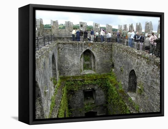 Waiting in Line To Kiss The Blarney Stone, Blarney Castle, Ireland-Cindy Miller Hopkins-Framed Premier Image Canvas