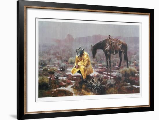 Waiting It Out-James Reynolds-Framed Collectable Print