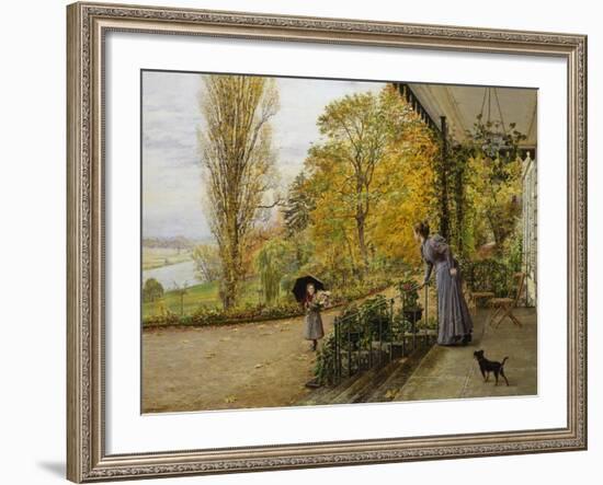 Waiting on the Verandah-Marie Francois Firmin Girard-Framed Giclee Print