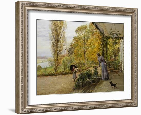 Waiting on the Verandah-Marie Francois Firmin Girard-Framed Giclee Print