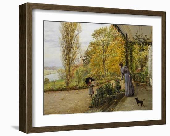 Waiting on the Verandah-Marie Francois Firmin Girard-Framed Giclee Print