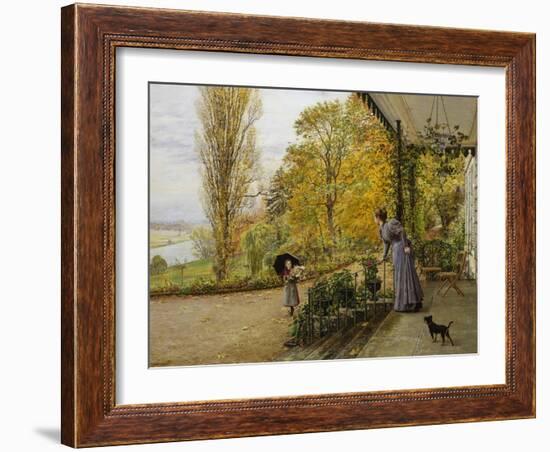 Waiting on the Verandah-Marie Francois Firmin Girard-Framed Giclee Print