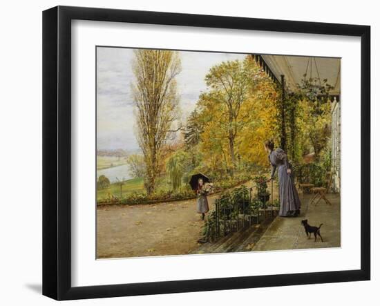 Waiting on the Verandah-Marie Francois Firmin Girard-Framed Giclee Print