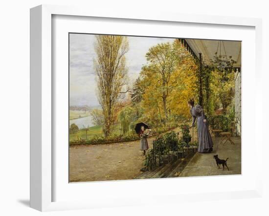 Waiting on the Verandah-Marie Francois Firmin Girard-Framed Giclee Print