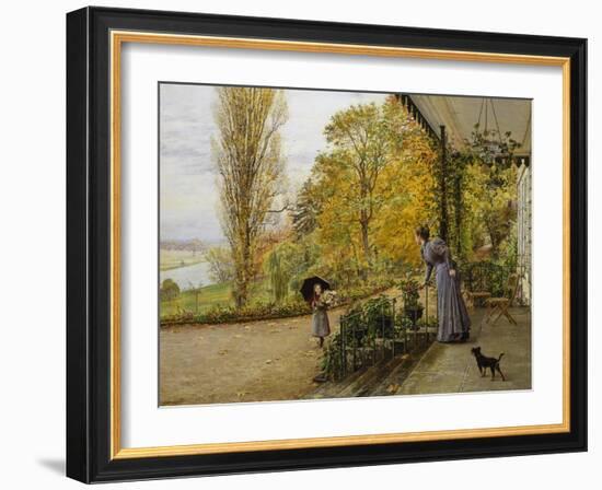 Waiting on the Verandah-Marie Francois Firmin Girard-Framed Giclee Print