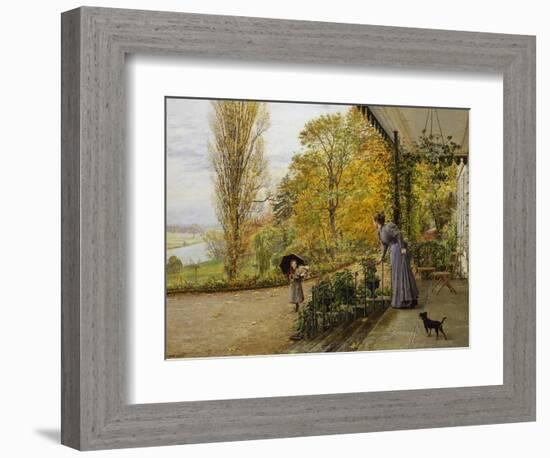 Waiting on the Verandah-Marie Francois Firmin Girard-Framed Giclee Print