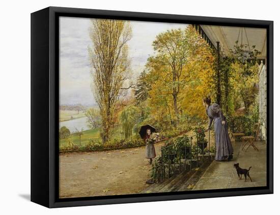 Waiting on the Verandah-Marie Francois Firmin Girard-Framed Premier Image Canvas