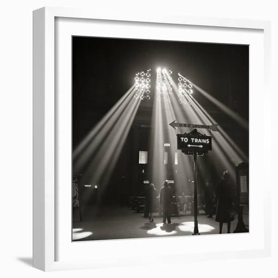 Waiting Room of the Union Station, Chicago-null-Framed Photographic Print