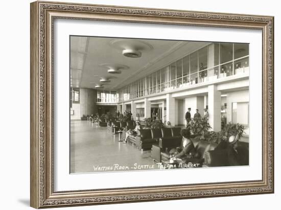 Waiting Room, Seattle-Tacoma Airport, Washington-null-Framed Art Print