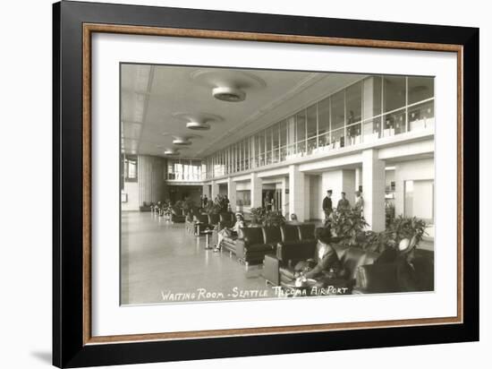 Waiting Room, Seattle-Tacoma Airport, Washington-null-Framed Art Print