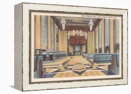 Waiting Room, Union Station, Omaha, Nebraska-null-Framed Stretched Canvas