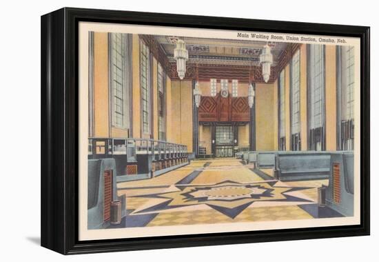 Waiting Room, Union Station, Omaha, Nebraska-null-Framed Stretched Canvas