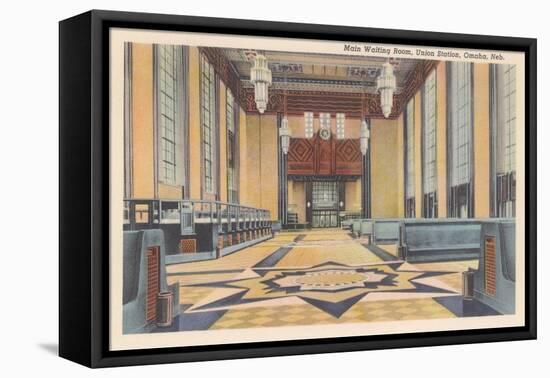 Waiting Room, Union Station, Omaha, Nebraska-null-Framed Stretched Canvas