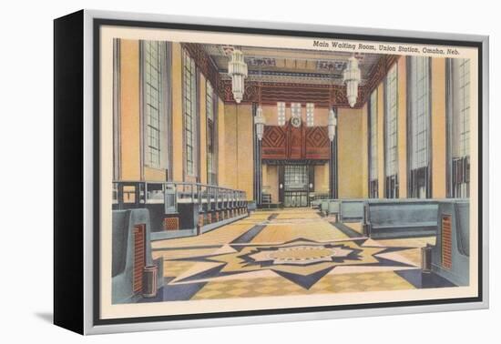 Waiting Room, Union Station, Omaha, Nebraska-null-Framed Stretched Canvas