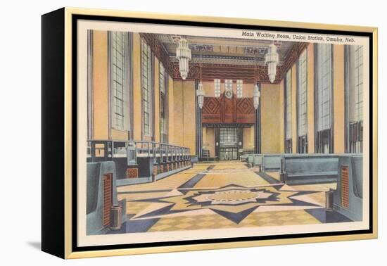 Waiting Room, Union Station, Omaha, Nebraska-null-Framed Stretched Canvas