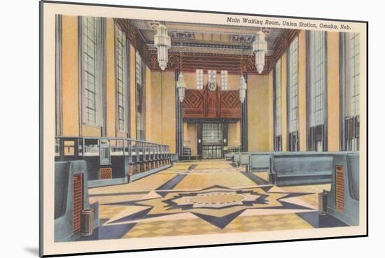 Waiting Room, Union Station, Omaha, Nebraska-null-Mounted Art Print