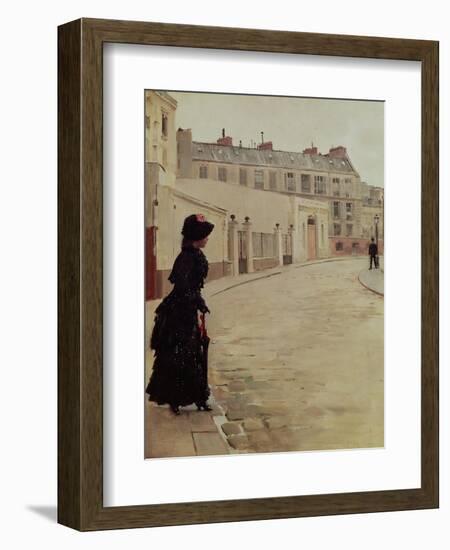 Waiting, Rue de Chateaubriand, Paris-Jean Béraud-Framed Giclee Print