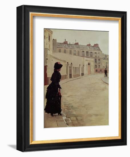 Waiting, Rue de Chateaubriand, Paris-Jean Béraud-Framed Premium Giclee Print