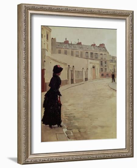 Waiting, Rue de Chateaubriand, Paris-Jean Béraud-Framed Giclee Print