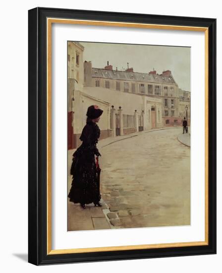 Waiting, Rue de Chateaubriand, Paris-Jean Béraud-Framed Giclee Print