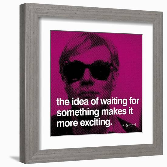 Waiting-null-Framed Art Print