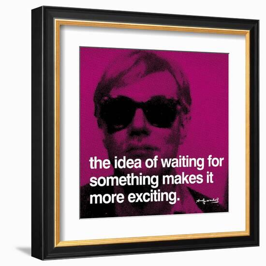 Waiting-null-Framed Art Print