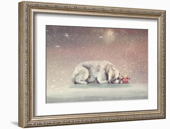 Waiting-Claire Westwood-Framed Art Print