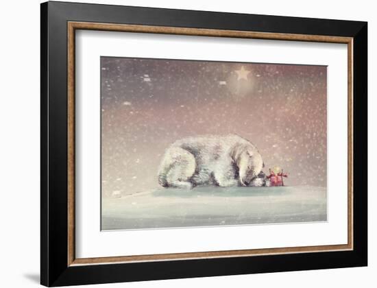 Waiting-Claire Westwood-Framed Art Print