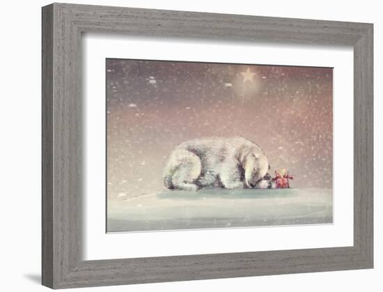 Waiting-Claire Westwood-Framed Art Print