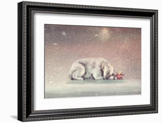 Waiting-Claire Westwood-Framed Art Print